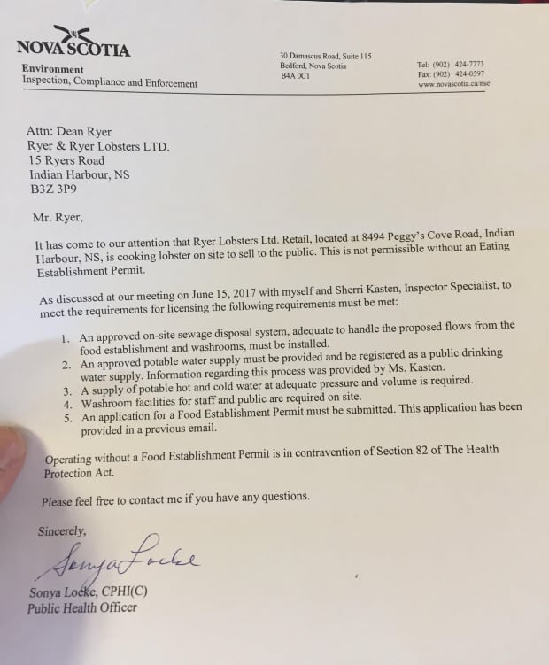 Ryer inspection letter