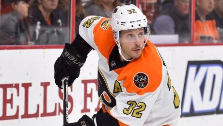 FILE - In this Nov. 2, 2016, file photo, Philadelphia Flyers' Mark Streit skates with the puck during an NHL hockey game against the Detroit Red Wings in Philadelphia. The Tampa Bay Lightning acquired defenseman Mark Streit from the Philadelphia Flyers for center Valtteri Filppula and two draft picks on Wednesday, March 1, 2017. (AP Photo/Derik Hamilton, File) NHL Trade Rdp Hockey