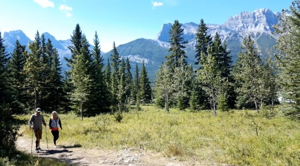 Ryan Titchener walking Canmore