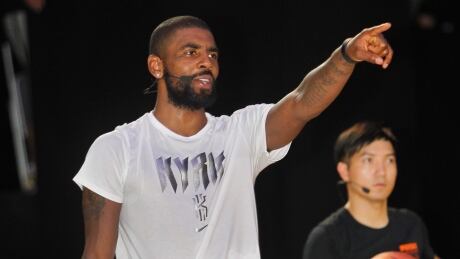 Cleveland's Kyrie Irving conducts a basketball clinic in Taiwan on Saturday. Taiwan Kyrie Irving