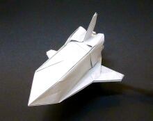 Origami space shuttle
