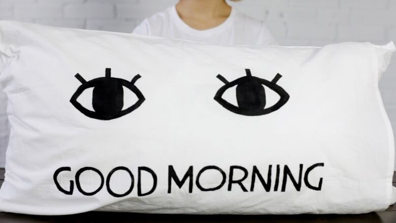 Make This Graphic Good Morning Good Night Pillow Case