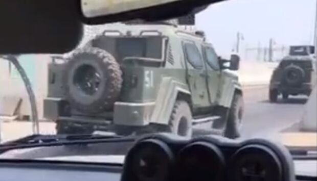 Canadian-made APC vehicles in Saudi Arabia