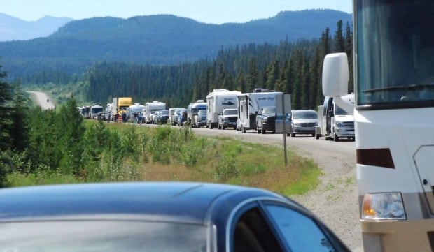 Alaska Highway closure fuel tankers