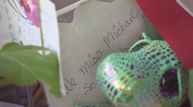 Memorial outside Starbucks