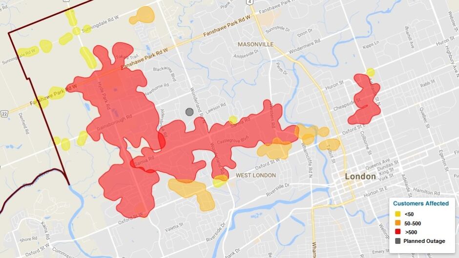 Power Outage A Sizzling Sound And A Slight Bit Of A Bang Cbc News