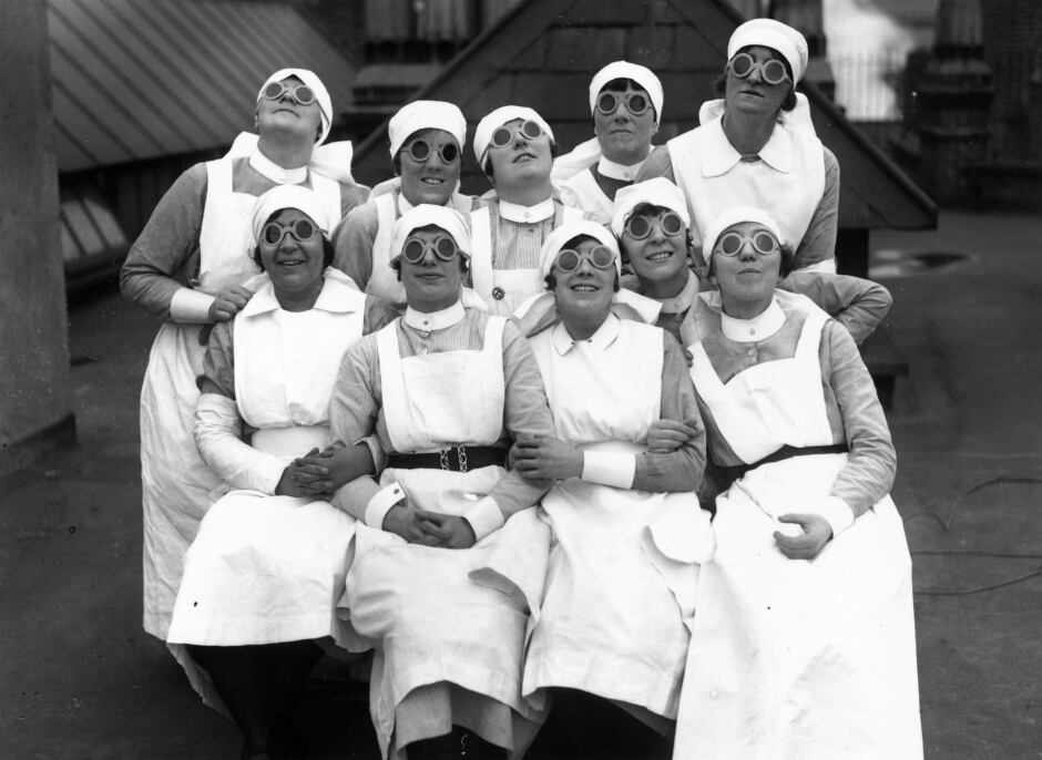 solar eclipse vintage archival