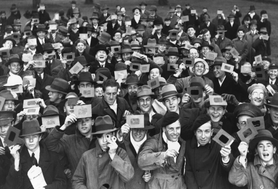 solar eclipse vintage archival