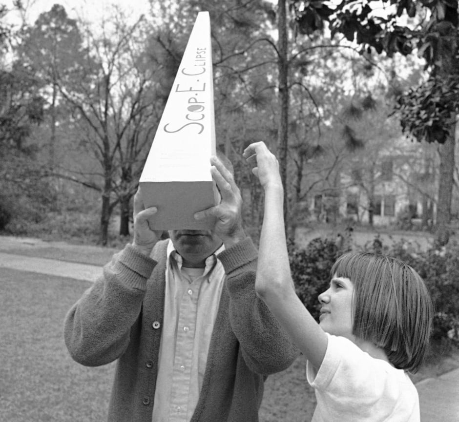 solar eclipse vintage archival
