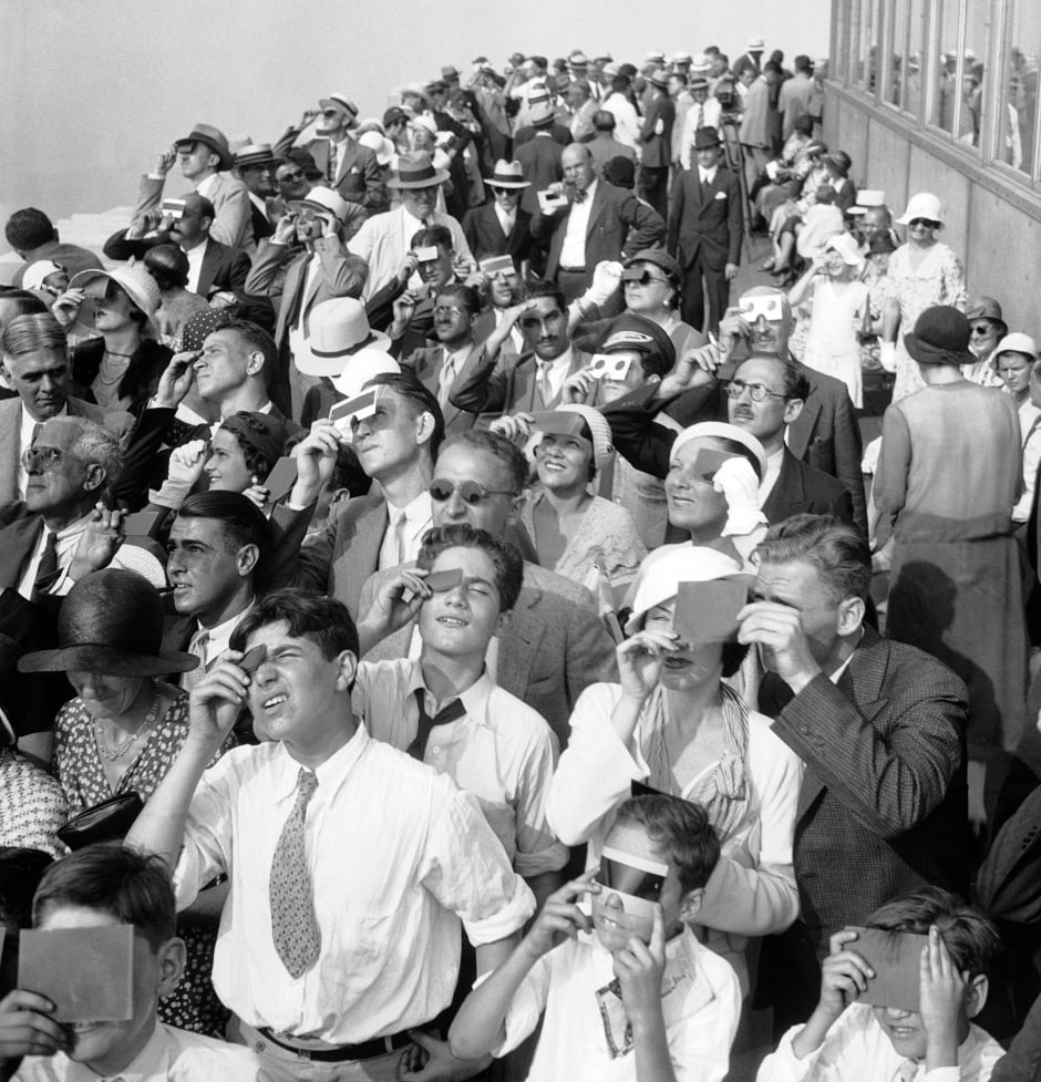 solar eclipse vintage archival
