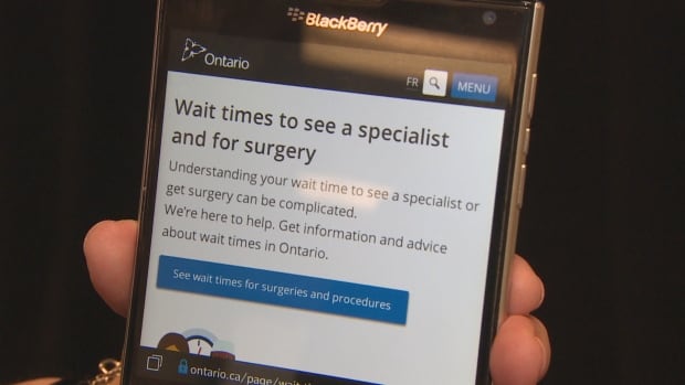 Wait times Ontario health care digital