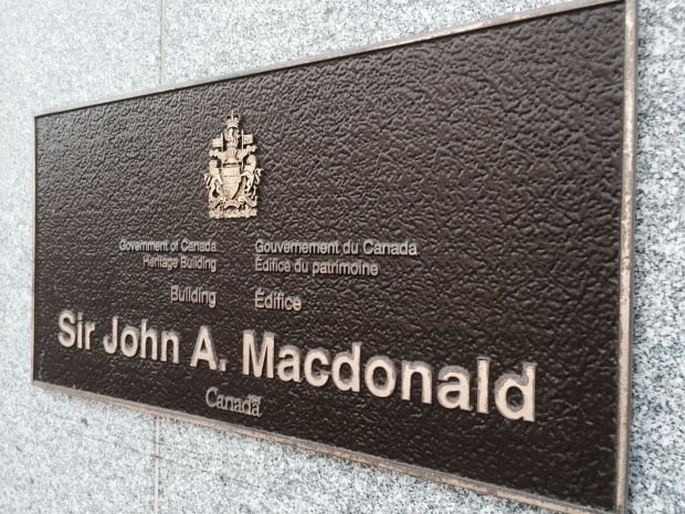Plaque unveiled in 2012 at 144 Wellington Street, Ottawa