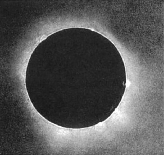 First solar eclipse photograph