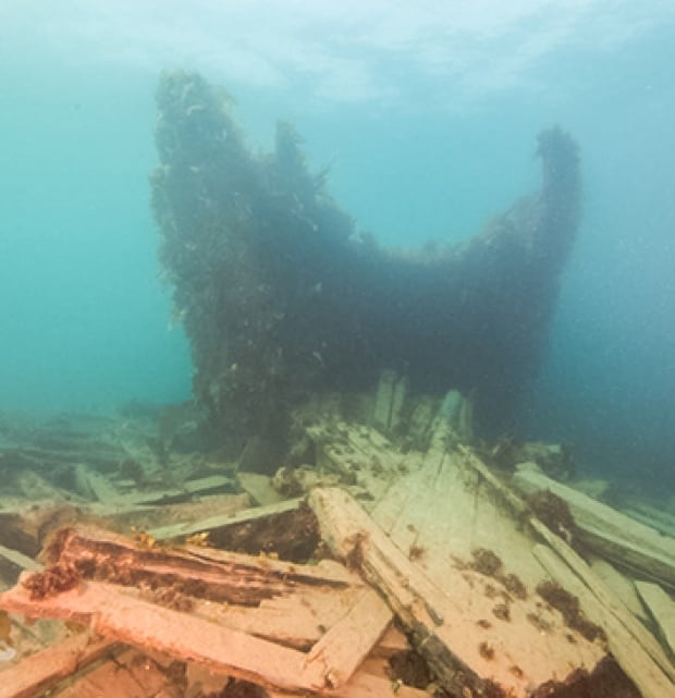 Debris at Erebus wreck
