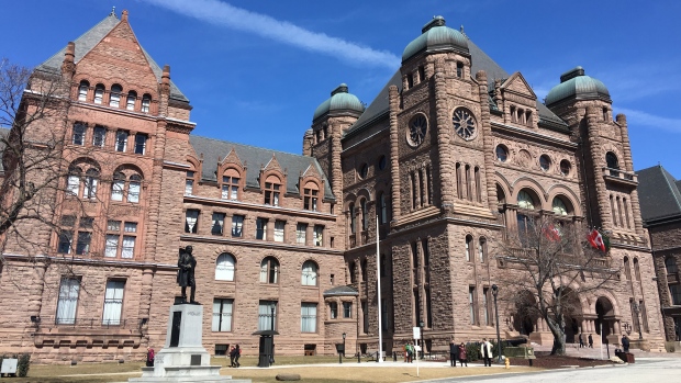 Ontario launches review of children's aid societies after Ford criticism; Exterior photo of legislature building\.