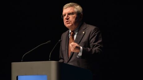 IOC President Thomas Bach will meet with other members to discuss security challenges for the upcoming Olympics in Pyeongchang posed by a possible North Korea threat. 95218424