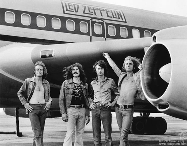 ONE TIME USE ONLY Bob Gruen Led Zeppelin & Jones, John Paul & Bonham, John & Page, Jimmy & P