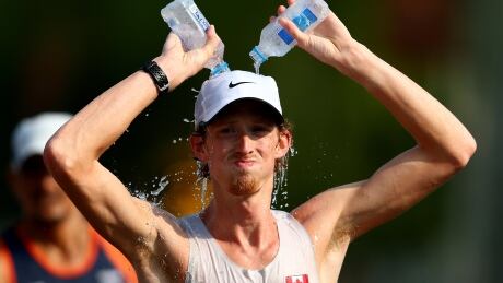 Canada's Evan Dunfee, shown in this 2015 file photo, finished 15th in the men's 50km race walk on Sunday in London, England. 565940809SJ00054_15th_IAAF_