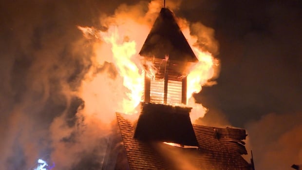 Burlington church fire