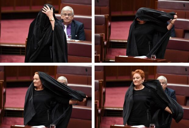 Australia Burqa Stunt