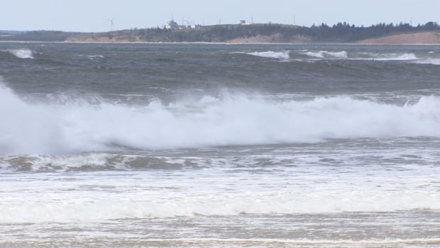 High surf at Lawrencetown Beach, Nova Scotia