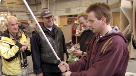 Ewan McGregor prepares for scenes in Star Wars: Episode 1 – The Phantom Menace, released in 1999. Ewan McGregor Star Wars