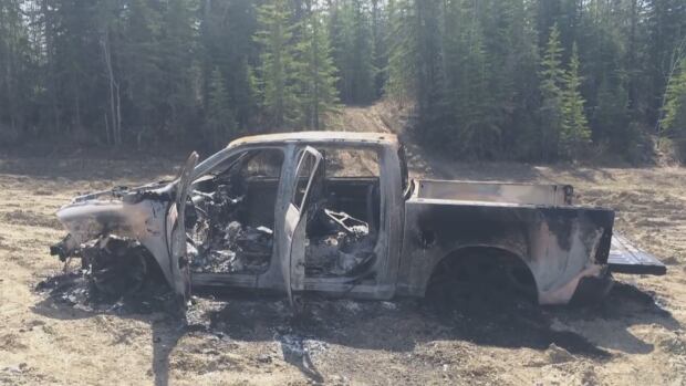 Illegal dumping truck burned