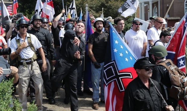 White nationalists in Charlottesville