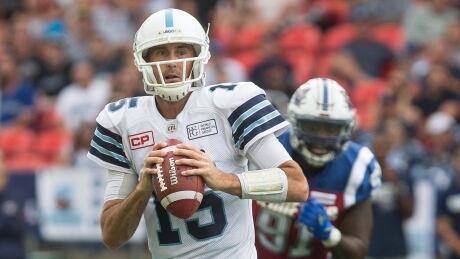 Ricky Ray threw four touchdowns to break Condredge Holloway's club record in the Toronto Argonauts' 38-6 victory over the Montreal Alouettes on Saturday afternoon. ricky-ray