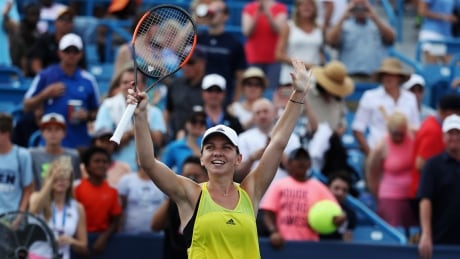Simona Halep, above, defeated Sloane Stephens on Saturday to move a win away from claiming the world No.1 ranking. simona-halep