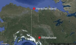 Herschel Island map
