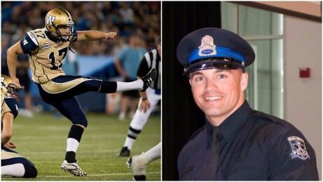 Justin Palardy spent parts of six seasons in the CFL. In June, he began a new career as a police officer with Halifax Regional Police. Justin Palardy