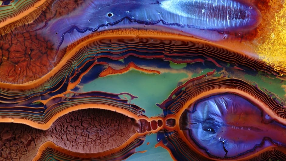 Liesegang Rings Blue, Gabriel Kelemen