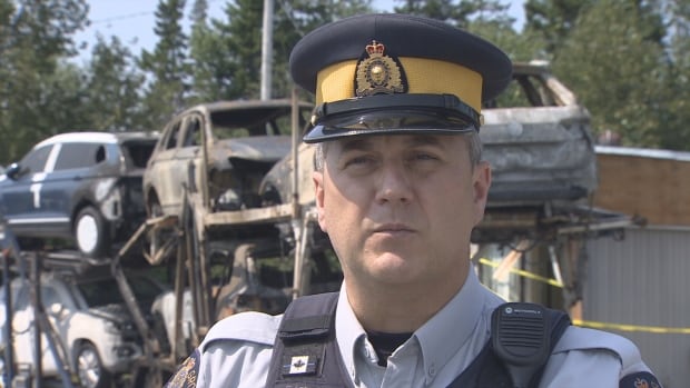 Transport truck fire