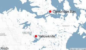 Cambridge Bay map