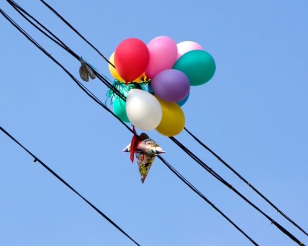 balloons cause power outage in victoria