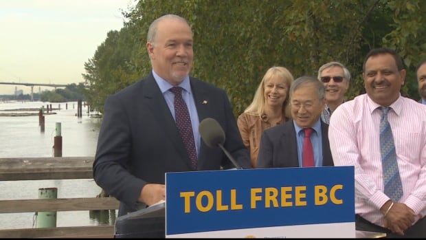 John Horgan tolls