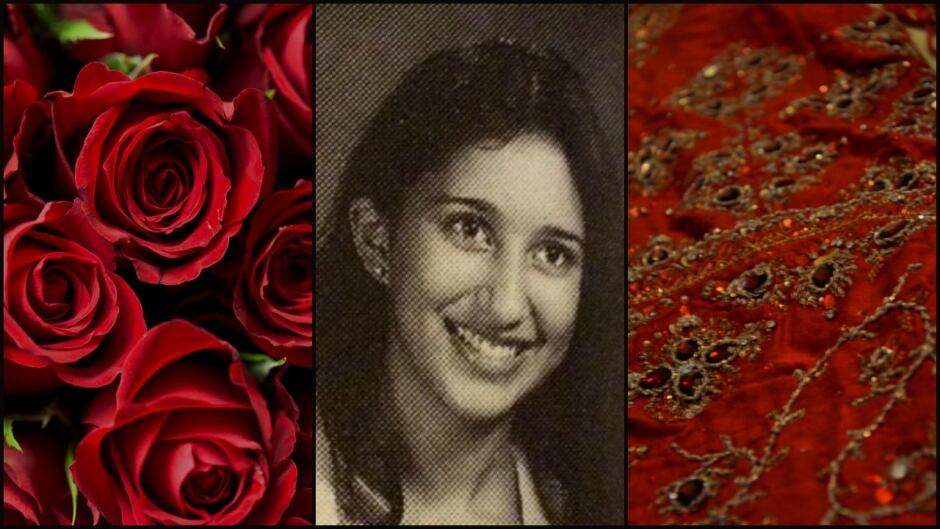 Sadia Rafiquddin was in Grade 9 when she agreed to an arranged engagement with her cousin in Pakistan. (On the right: a close-up of the wedding dress Sadia chose.)