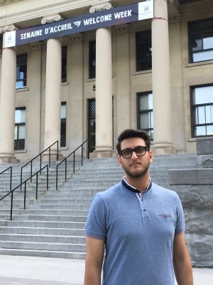 Hadi Wess, President of the Student Federation at Ottawa University, August 29, 2017