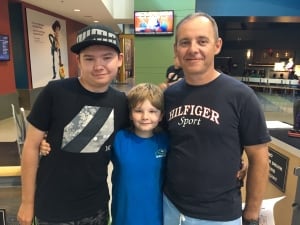 Ryan, 16 Zachary, 10 and Randy Schaelow (left to right)