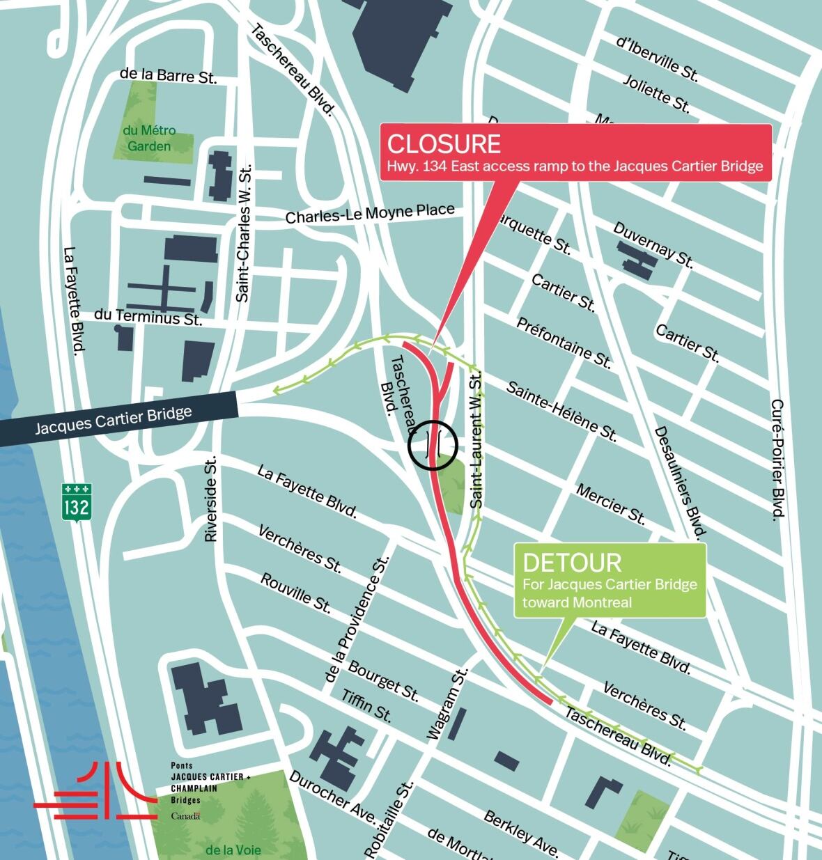 Major work planned this weekend on overpass leading to Jacques Cartier ...