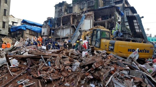 Residential building collapses in Mumbai trapping 40 people