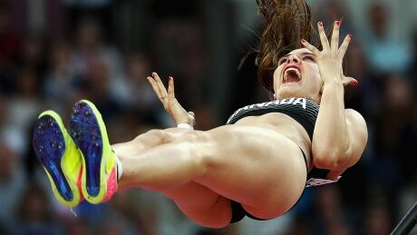 Canada's Alysha Newman, pictured here competing at the recent track and field world championships, ended the pole vault season with a third-place finish at the Diamond League final in Brussels on Friday. She matched her Canadian record of 4.75 metres, set last weekend in Beckum, Germany. newman-alysha-170806-1180