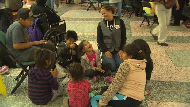 Red Cross Convention Centre evacuees