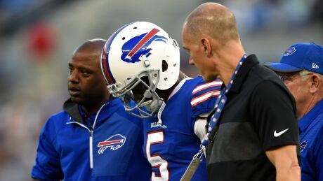 Buffalo Bills quarterback Tyrod Taylor has shown signs of improvement, but it's uncertain if he will suit up for the team in the season opener. Tyrod Taylor
