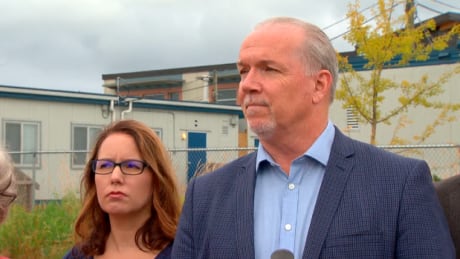 NDP Leader John Horgan pledged in August, 2016 that he would eliminate portables in Surrey in four years. Horgan-Portables