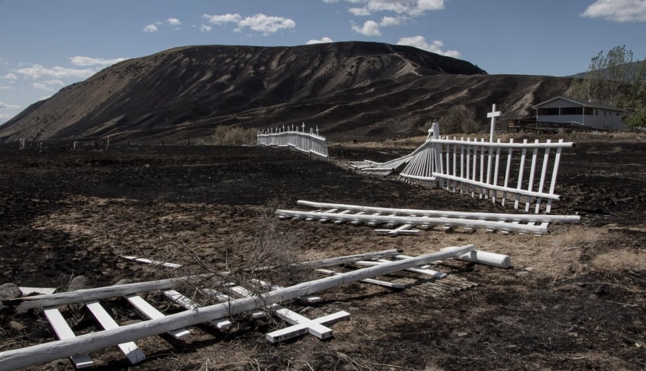 B.C. Wildfires July 2017 Ashcroft Fire Cemetery Elephant Hill
