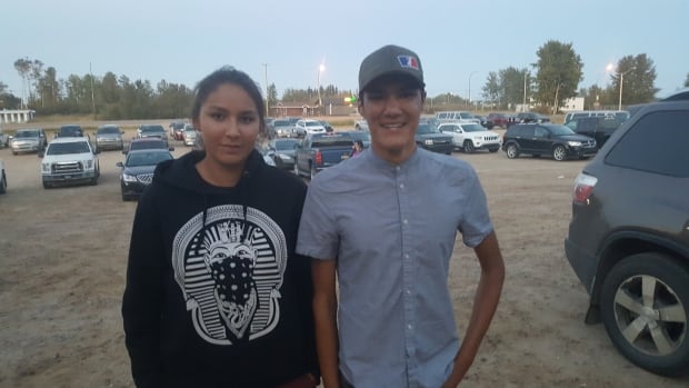 Marion Billette and Rayden Noltcho in Buffalo Narrows
