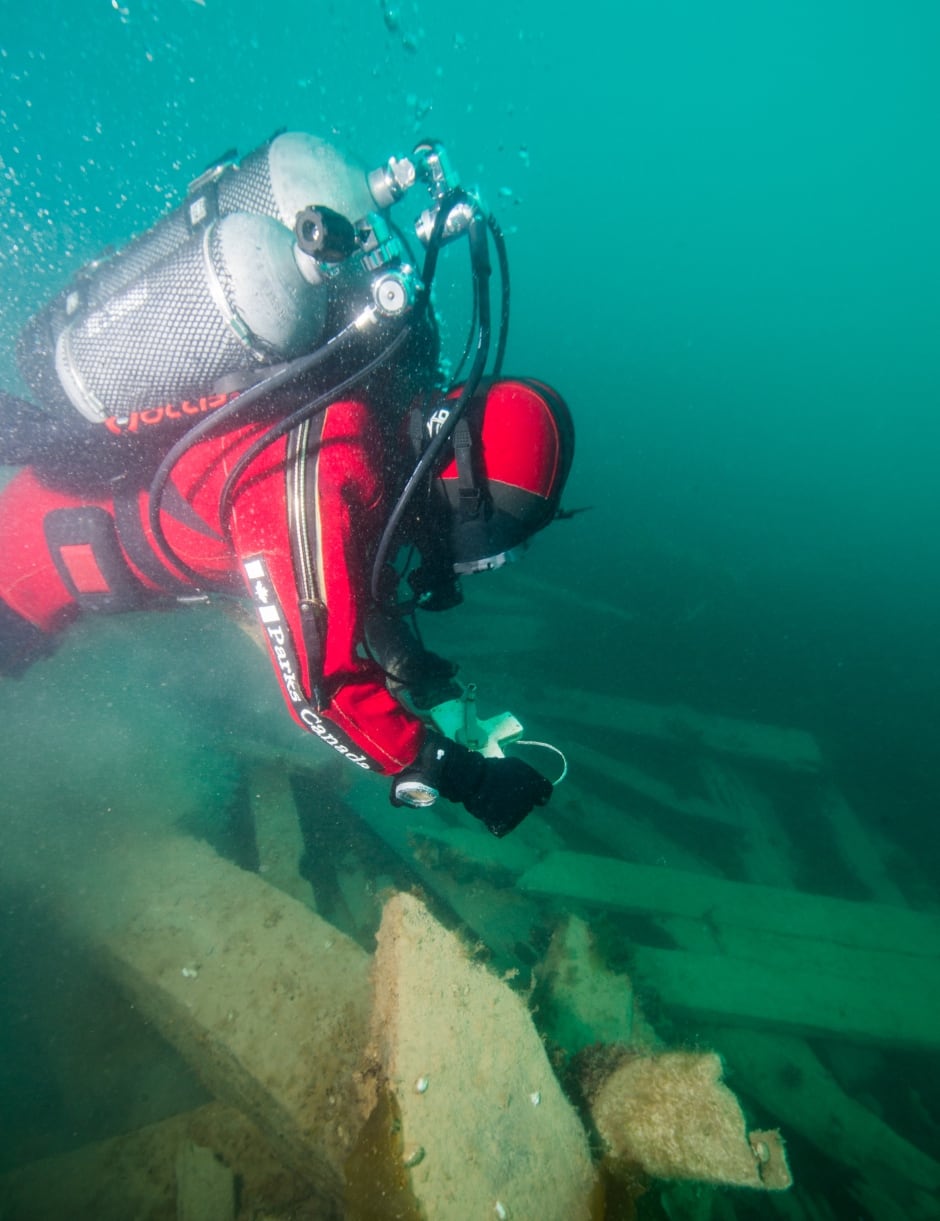 Parks Canada diver