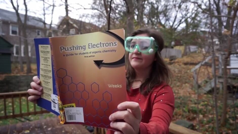 A screen capture from recent Syracuse University graduate Aline Martins's bio-video.